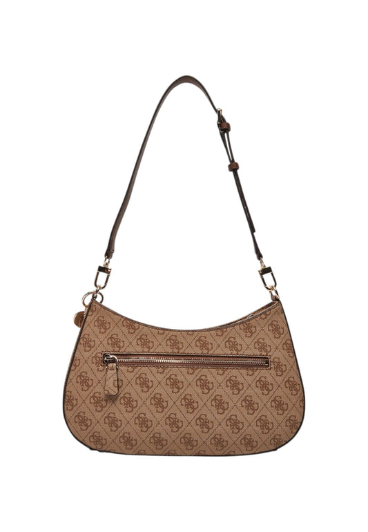 Guess - Noelle Beige Shoulder Bag Logo 4G