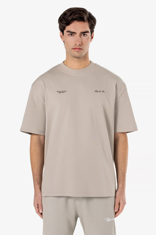 Brooke Oversized Tee Washed Dark Stone