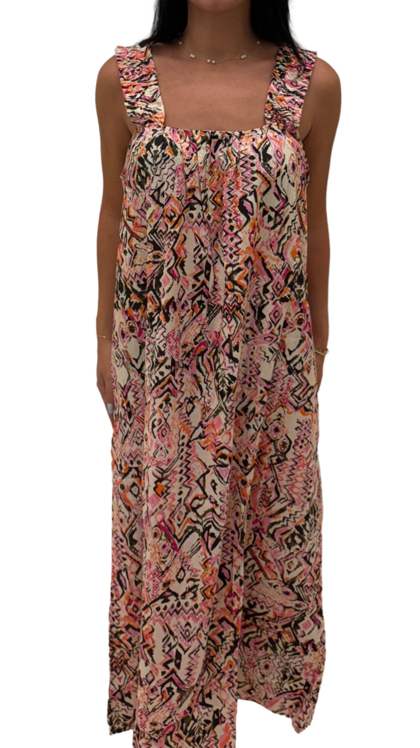 B.young - Sleevless Boho Midi Dress
