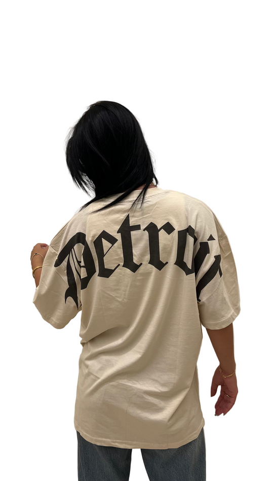 UNISEX - Detroit T-Shirt Beige