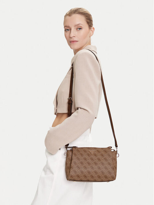Guess - Beige Monogram Crossbody Bag