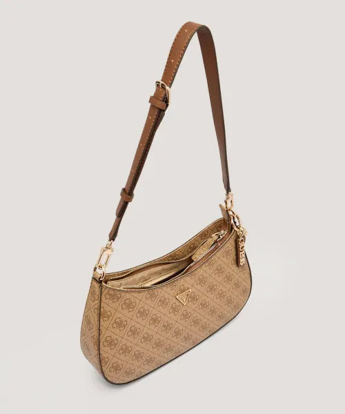 Guess - Noelle Beige Shoulder Bag Logo 4G
