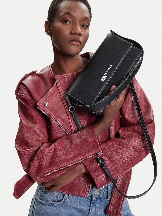 Karl Lagerfeld - KLJ Metal Logo Top Handle Black Handbag