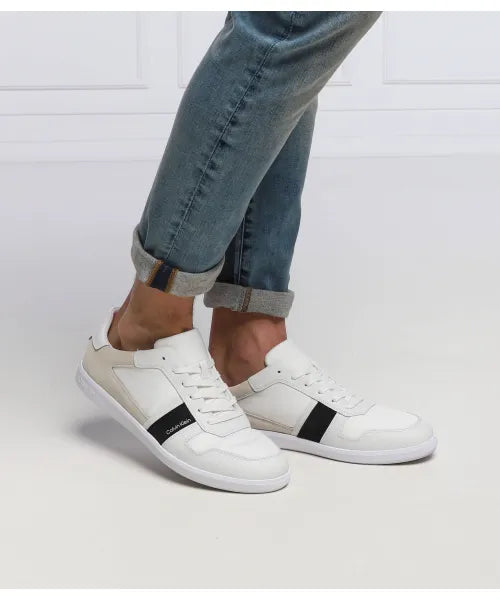Calvin Klein - White Leather Sneakers Men