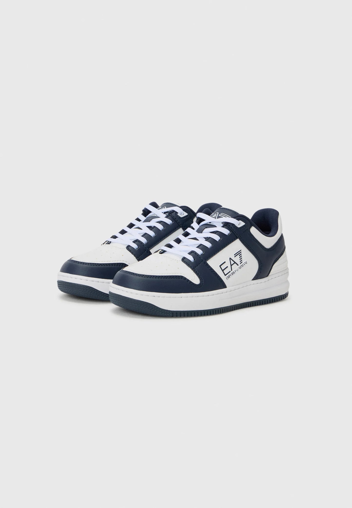 EA7 - Slasher White and Blue Sneakers Men
