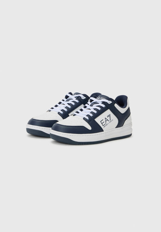 EA7 - Slasher White and Blue Sneakers Men