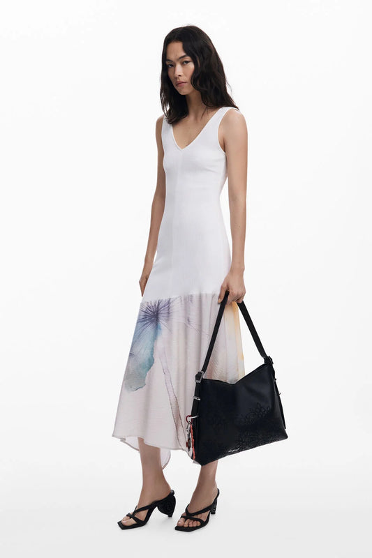 Desigual - Medium Embroidered Faux Leather Bag