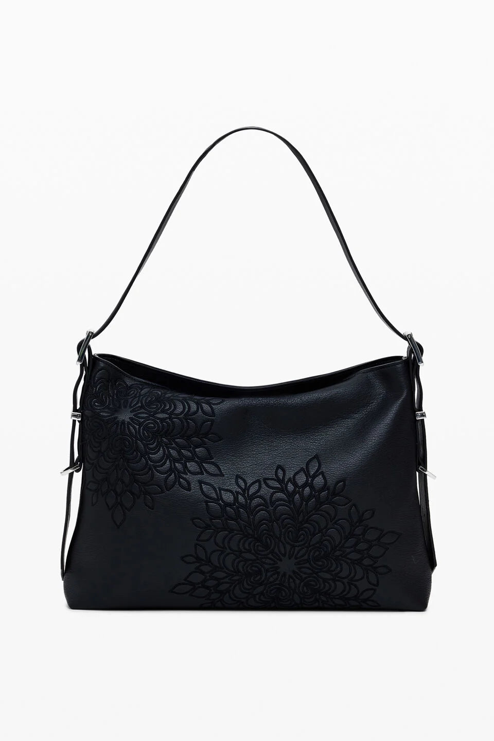 Desigual - Medium Embroidered Faux Leather Bag