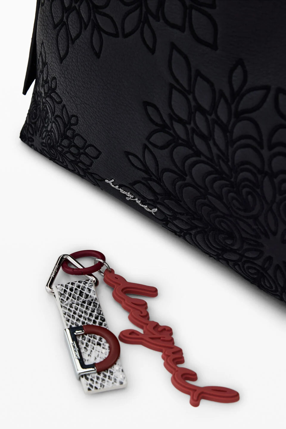 Desigual - Medium Embroidered Faux Leather Bag