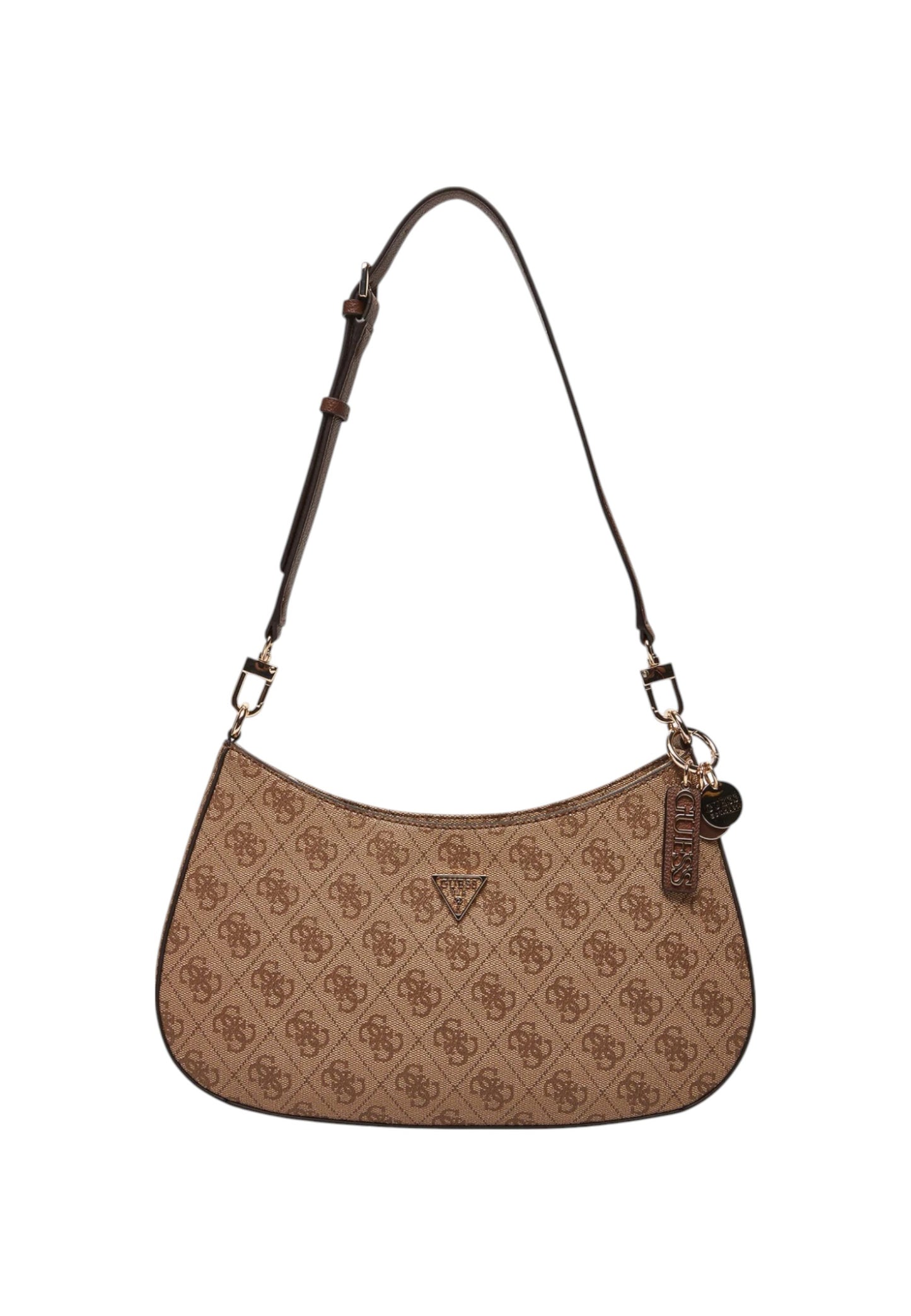 Guess - Noelle Beige Shoulder Bag Logo 4G