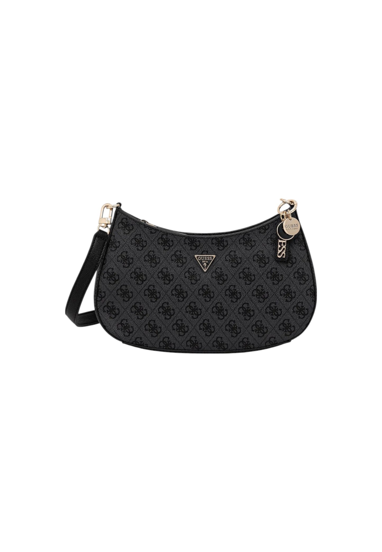 Guess - Noelle Black Shoulder Bag Logo 4G