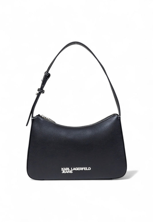 Karl Lagerfeld - KLJ Metal Logo Black Shoulder Bag
