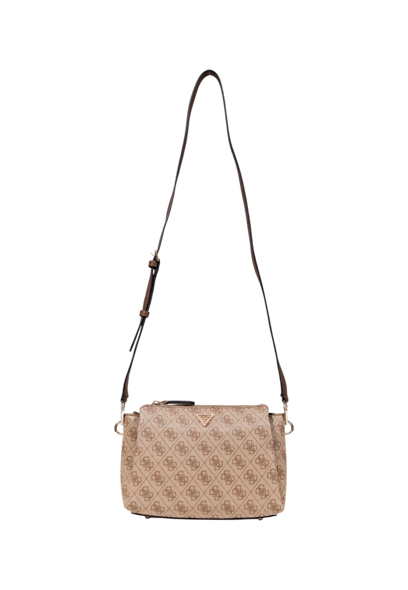 Guess - Beige Monogram Crossbody Bag