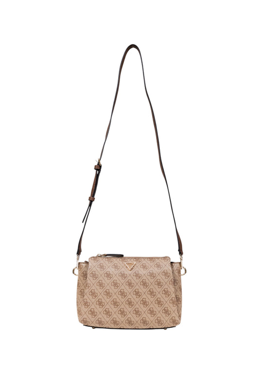 Guess - Beige Monogram Crossbody Bag