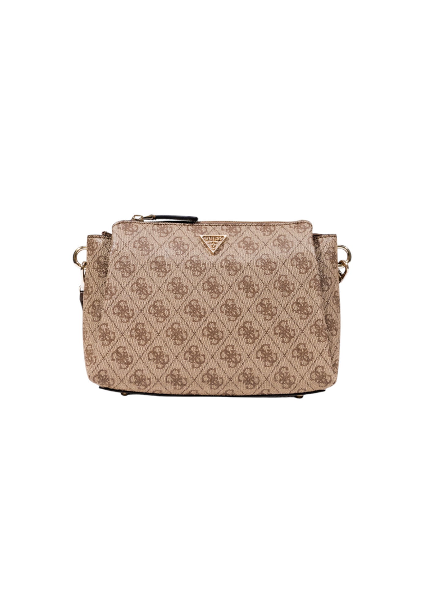 Guess - Beige Monogram Crossbody Bag