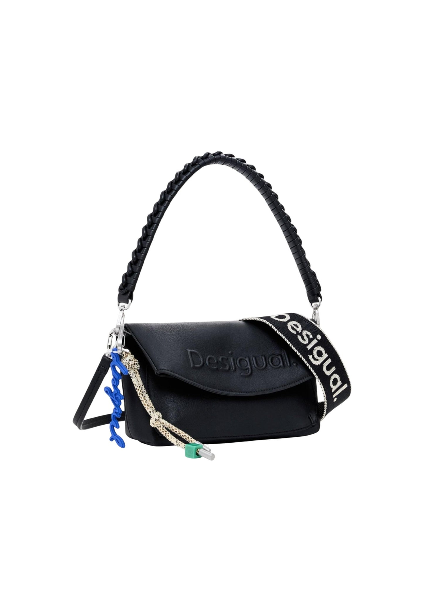Desigual - Black Rabat Logo 3D Shoulder Bag