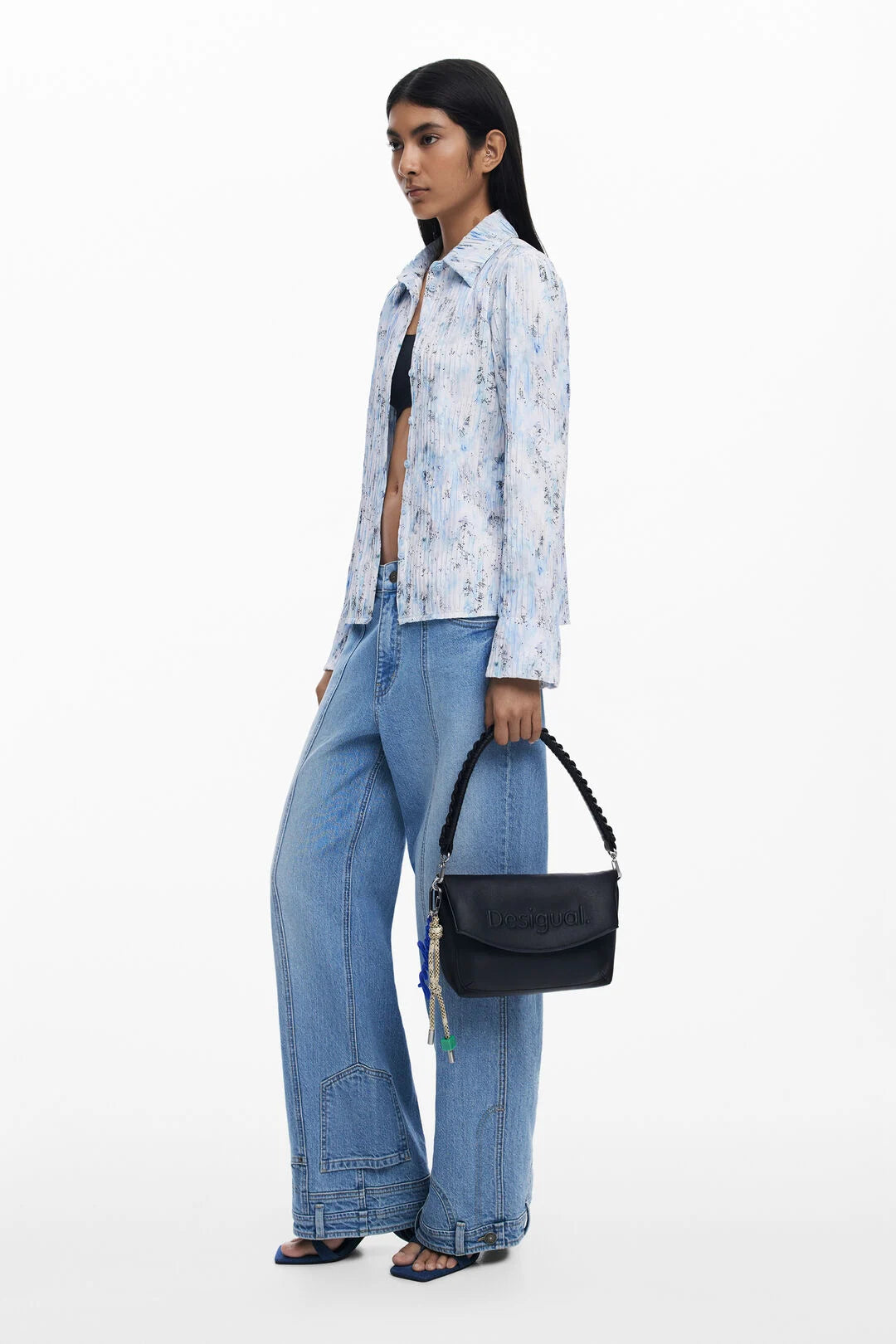 Desigual - Black Rabat Logo 3D Shoulder Bag