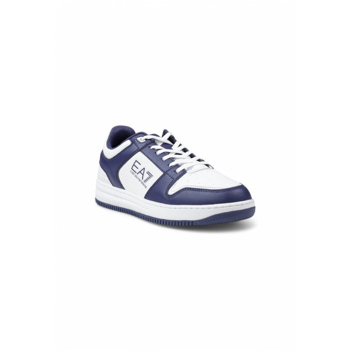 EA7 - White and Blue Sneakers Men