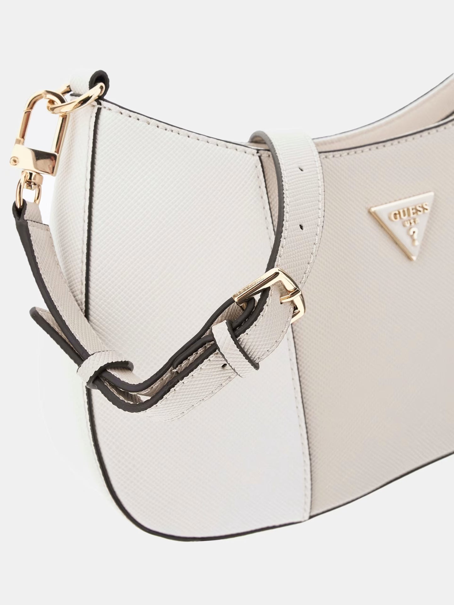 Guess - Noelle Saffiano White Shoulder Bag