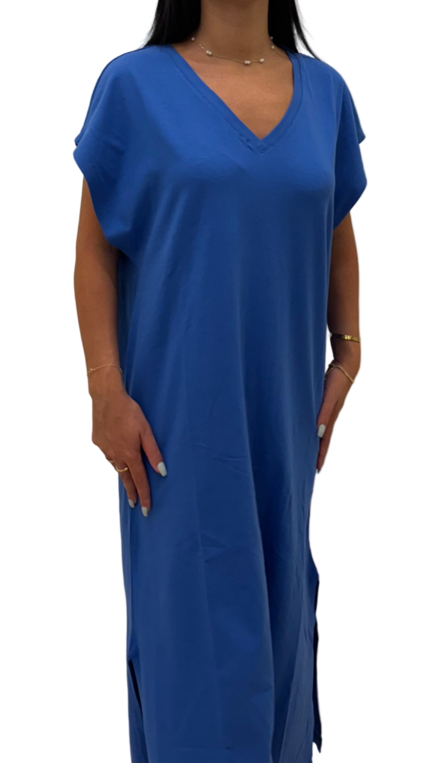 B.young - Blue V-neck Dress