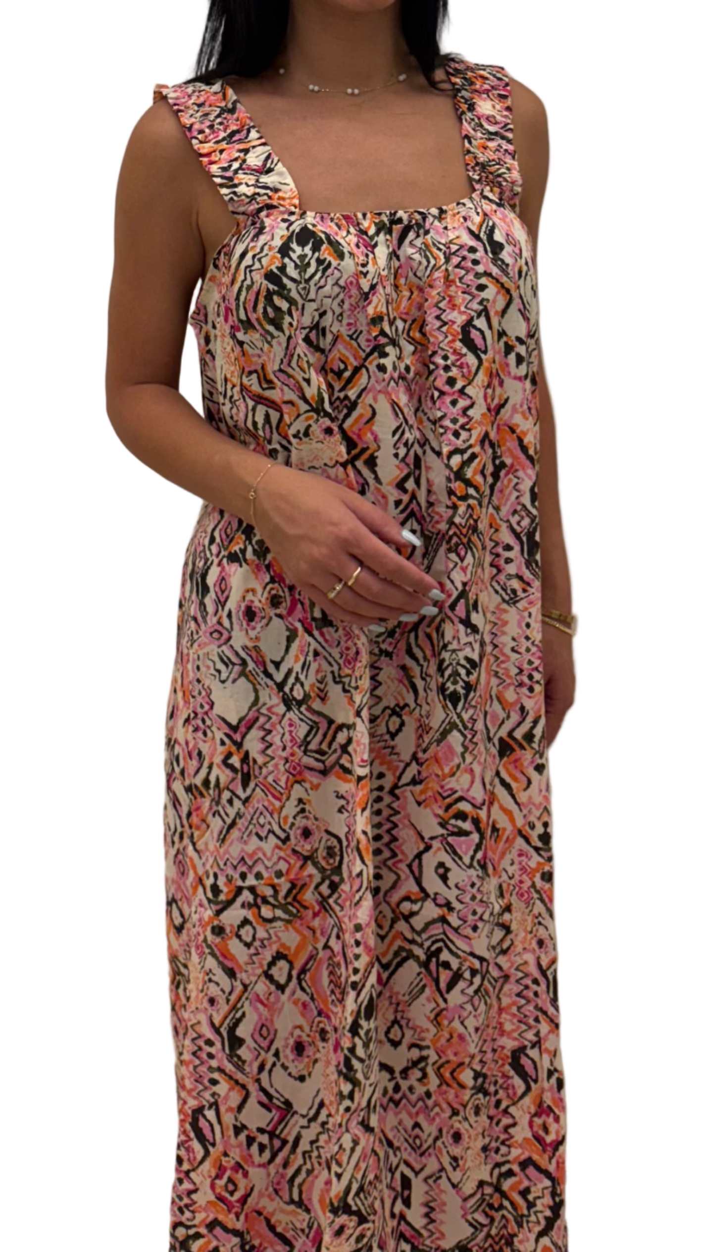 B.young - Sleevless Boho Midi Dress