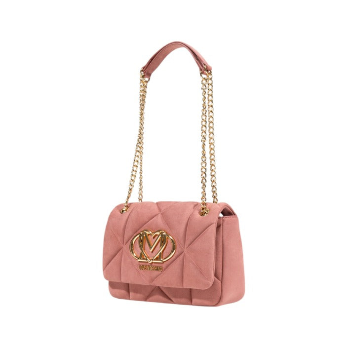 Love Moschino - Embossed Velour Bag Pink & Gold