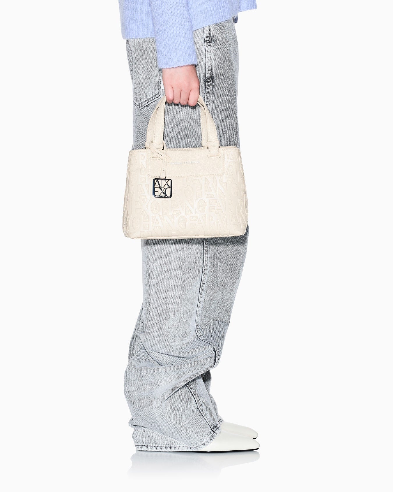 Armani Exchange - Logo Embossed Shoulder Bag