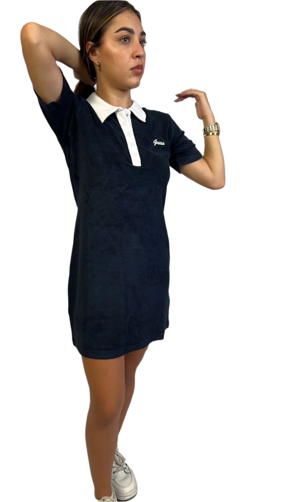 Guess Jeans - White and Blue Dress