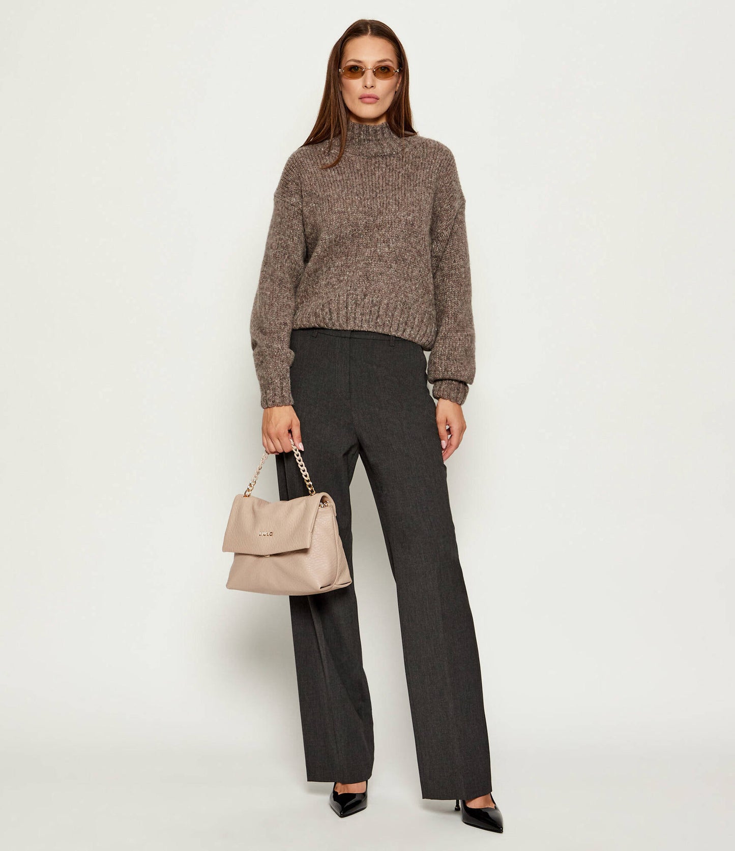 Liu Jo - M Crossbody Beige Bag