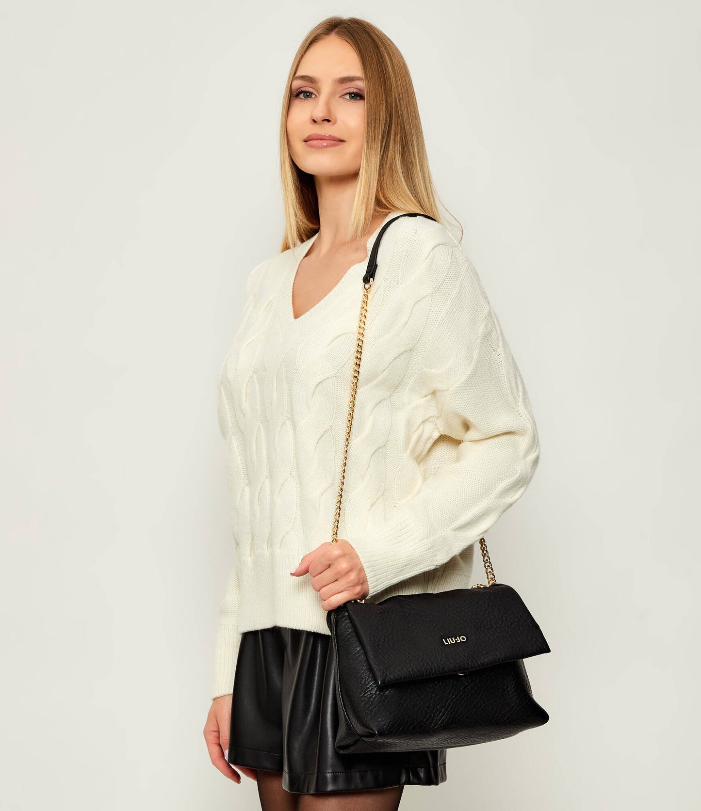 Liu Jo - M Crossbody Black Bag