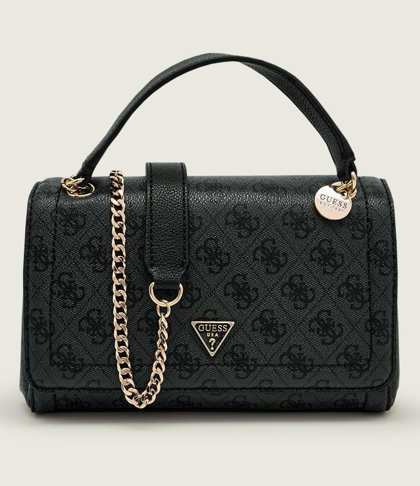 Guess - Noelle Grey Monogram Shoulder Bag