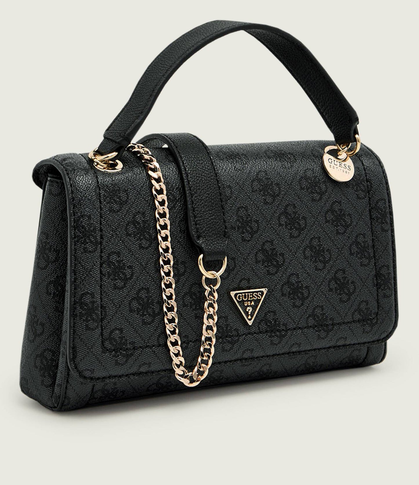 Guess - Noelle Grey Monogram Shoulder Bag