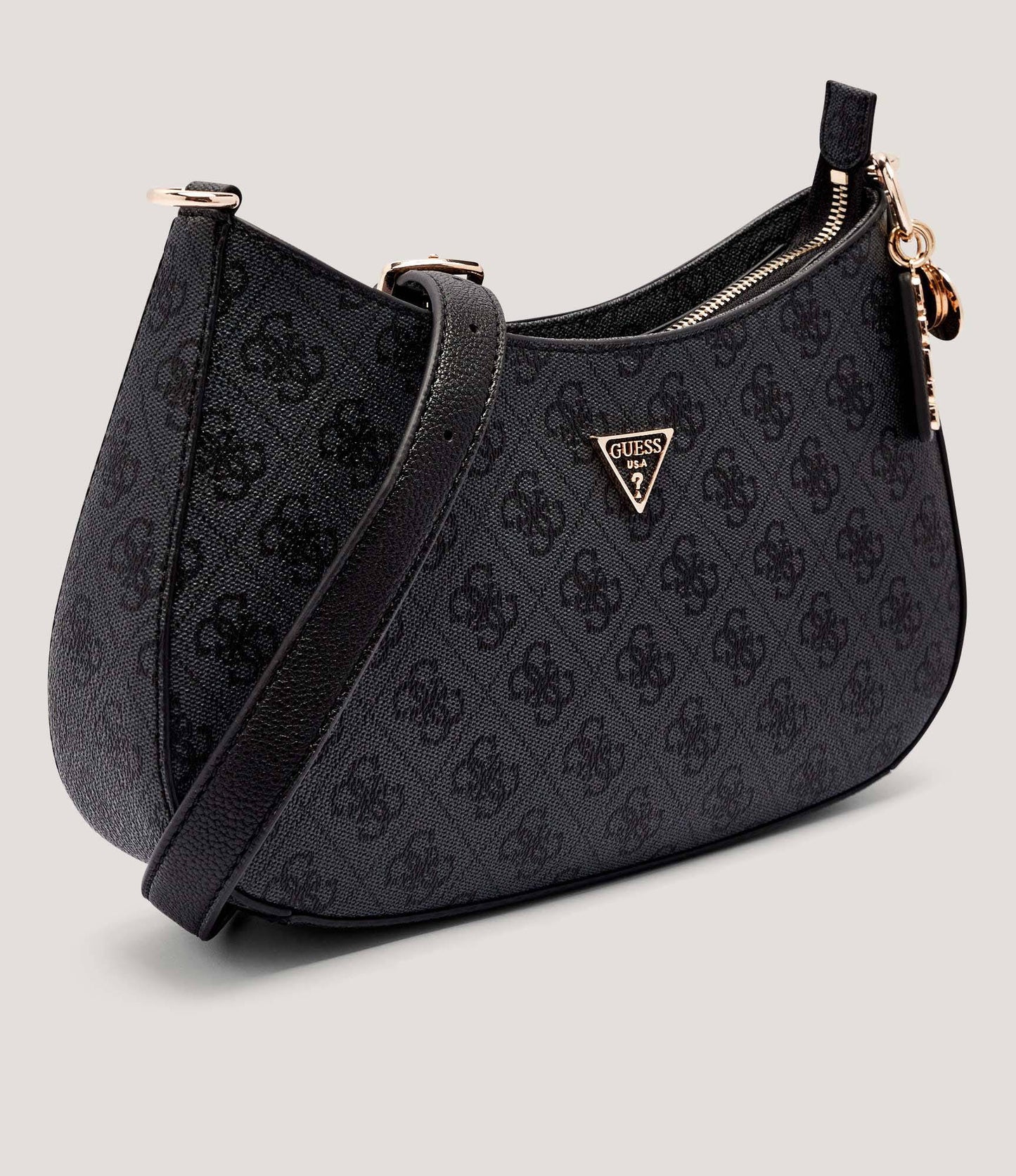 Guess - Noelle Black Shoulder Bag Logo 4G